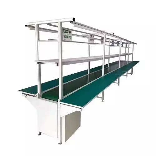 Anti Static Electric Production Line Aluminum Electronic Assembly Line Workbench With Conveyor Belt factory